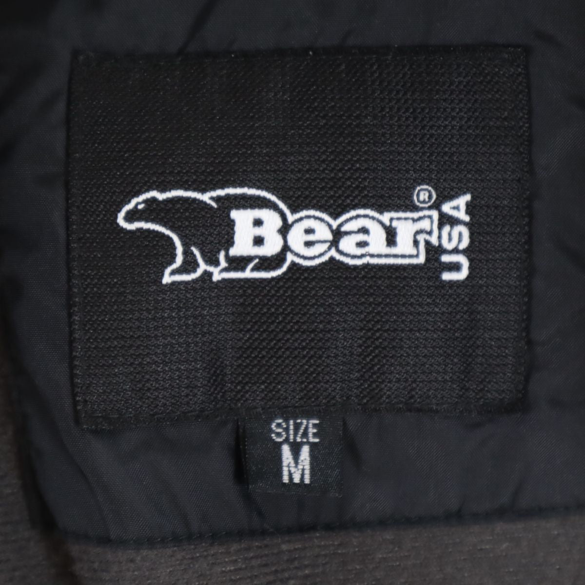 Bear ベアー ナイロンジャケット M 黒 裏トリコット メンズ