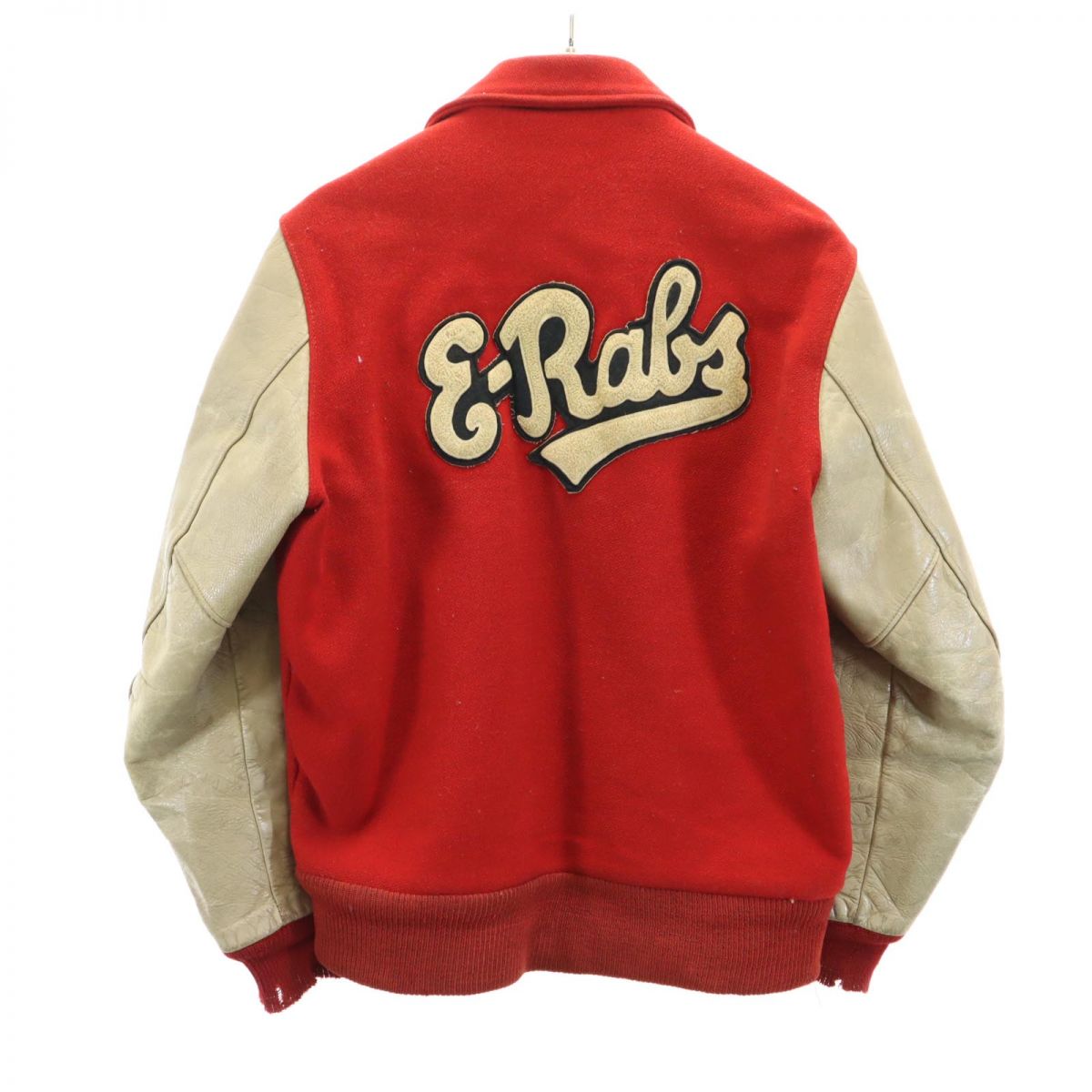 ウールブレンド 長袖 スタジャン レッド系 メンズ