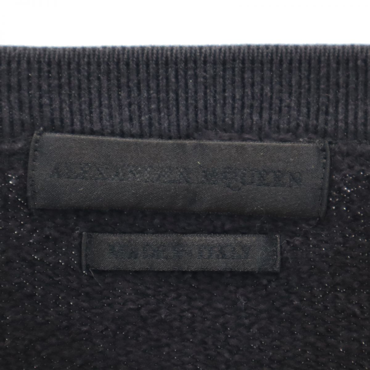 アレキサンダーマックイーン イタリア製 長袖 トレーナー S ブラック Alexander McQueen スウェット レディース