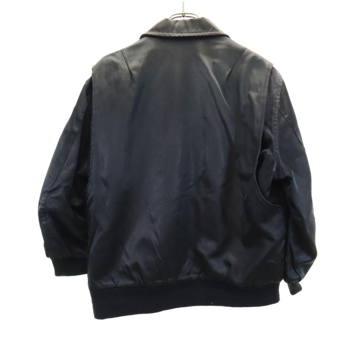 HARLEY DAVIDSON ハーレーダビッドソン 80s USA製 長袖 ナイロンジャケット S ブラック系 メンズ