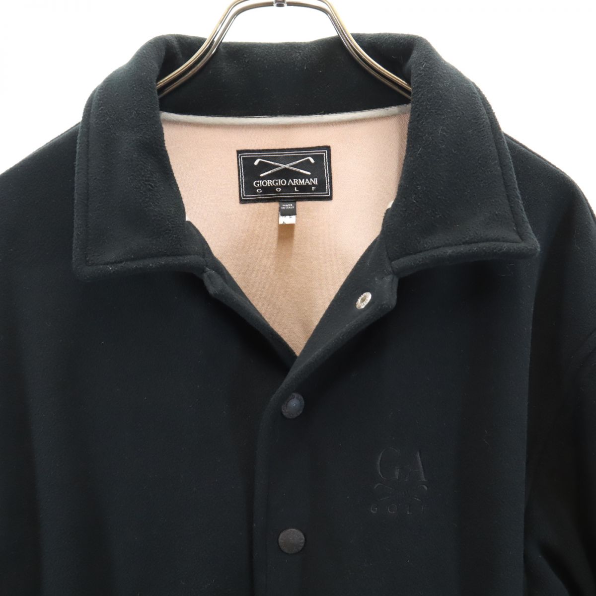 GIORGIO ARMANI ジョルジオアルマーニ 90s オールド ゴルフ 長袖 ジャケット I48 ブラック系 メンズ