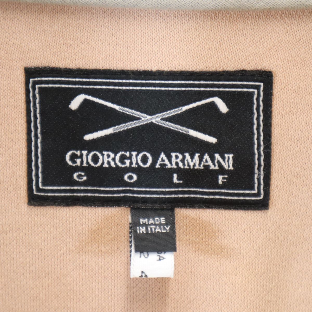 GIORGIO ARMANI ジョルジオアルマーニ 90s オールド ゴルフ 長袖 ジャケット I48 ブラック系 メンズ