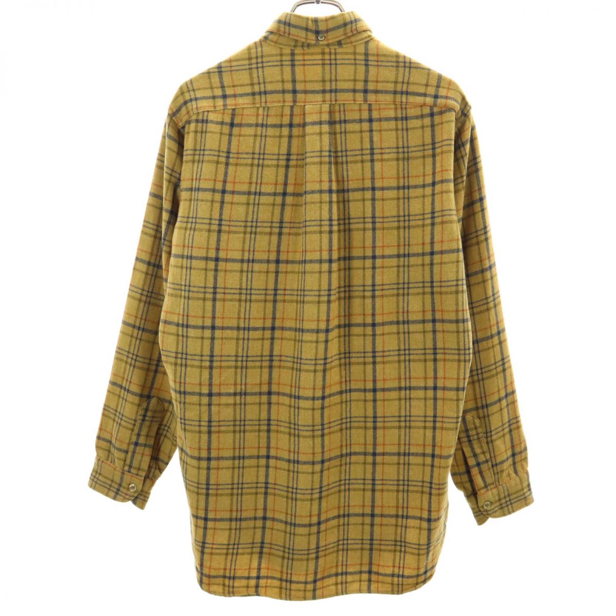 PENDLETON ペンドルトン 70s ヴィンテージ チェック柄 長袖 ウール ボタンダウンシャツ L ブラウン系 メンズ