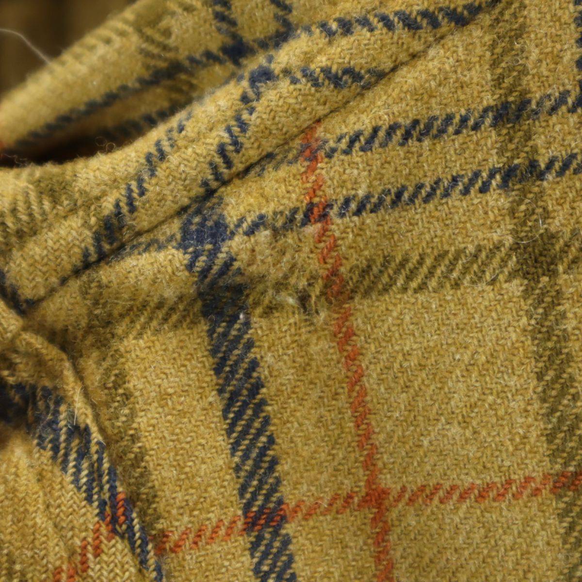 PENDLETON ペンドルトン 70s ヴィンテージ チェック柄 長袖 ウール ボタンダウンシャツ L ブラウン系 メンズ