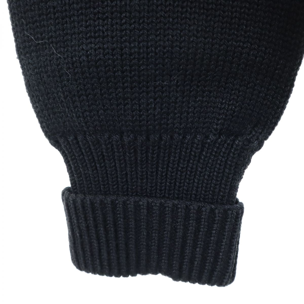 OCTONEK オクトネック 70s ヴィンテージ レタードカーディガン 長袖 ニット カーディガン ブラック メンズ