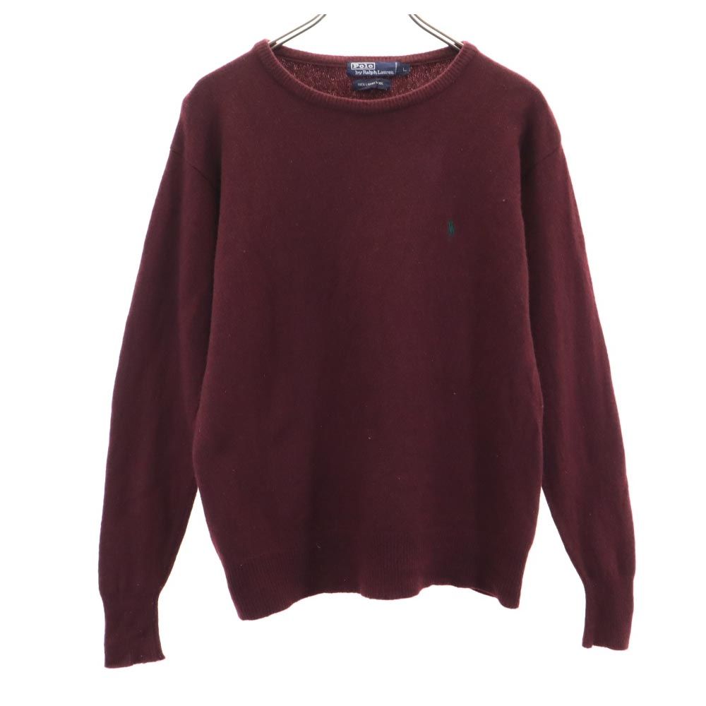 Polo by Ralph Lauren ポロバイラルフローレン 90s ウール オールド 長袖 セーター L パープル系 ニット メンズ
