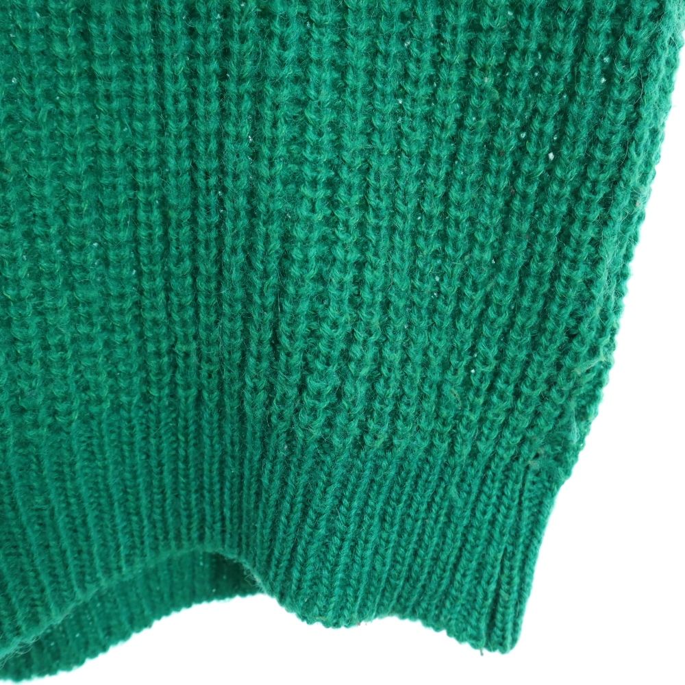 POSITIONFIVE ポジションファイブ 90s 日本製 ウール オールド 長袖 セーター M グリーン系 ニット メンズ