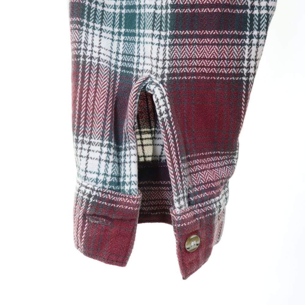 Levi's リーバイス 90s USA製 長袖 チェックシャツ L レッド系 メンズ