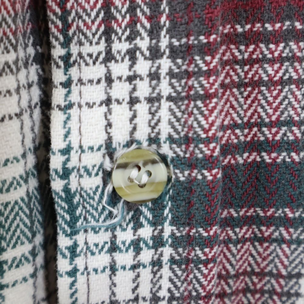 Levi's リーバイス 90s USA製 長袖 チェックシャツ L レッド系 メンズ