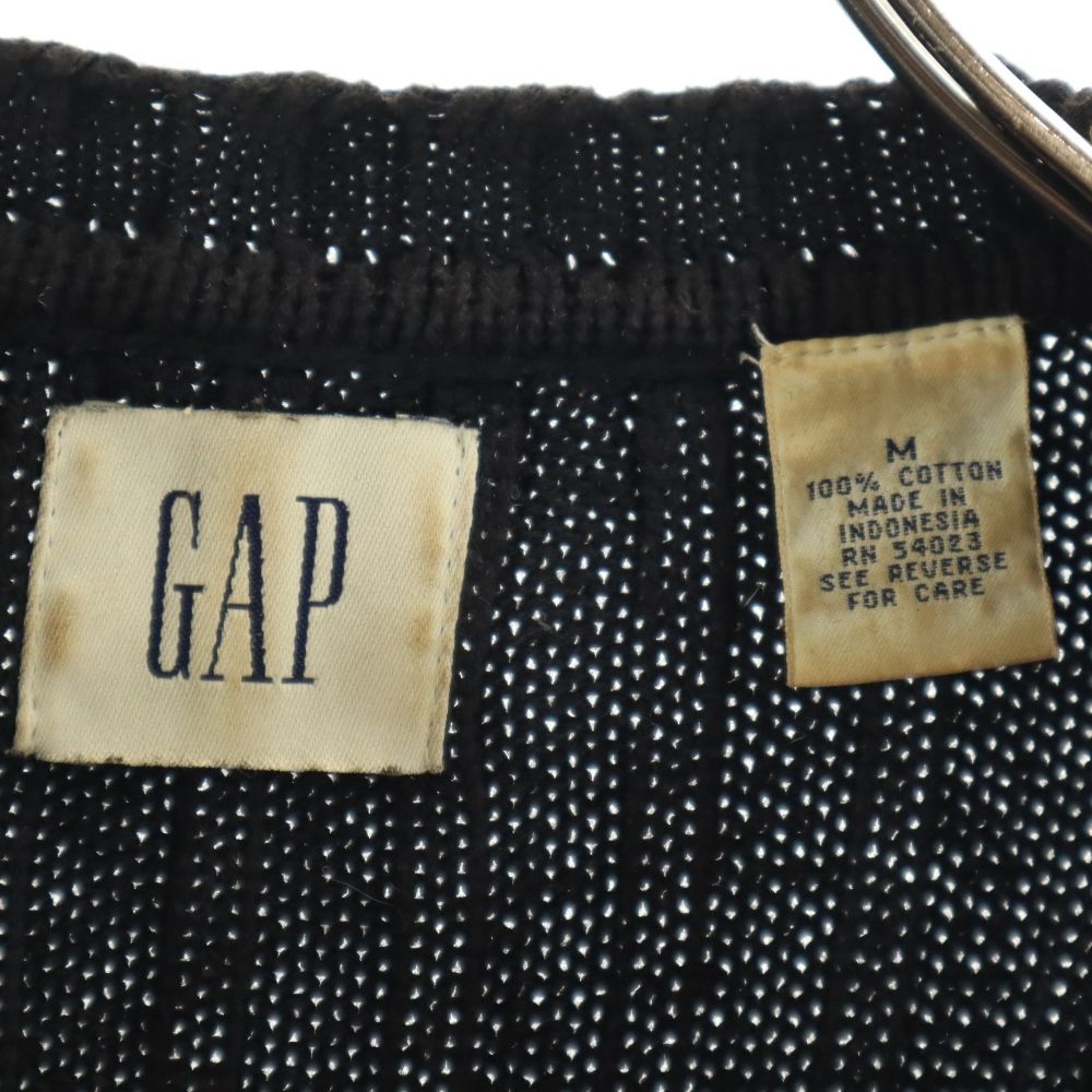GAP ギャップ 90s オールド 長袖 セーター M ブラック系 ニット メンズ