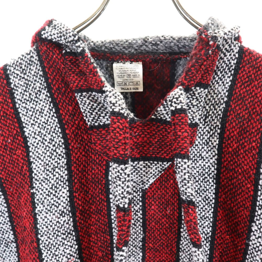 Mexican Parka メキシカンパーカー 90s メキパ 総柄 長袖 パーカー S レッド系 レディース