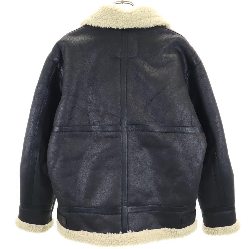 ALPHA INDUSTRIES INC アルファインダストリーズ 長袖 ボア フライトジャケット M ブラック メンズ