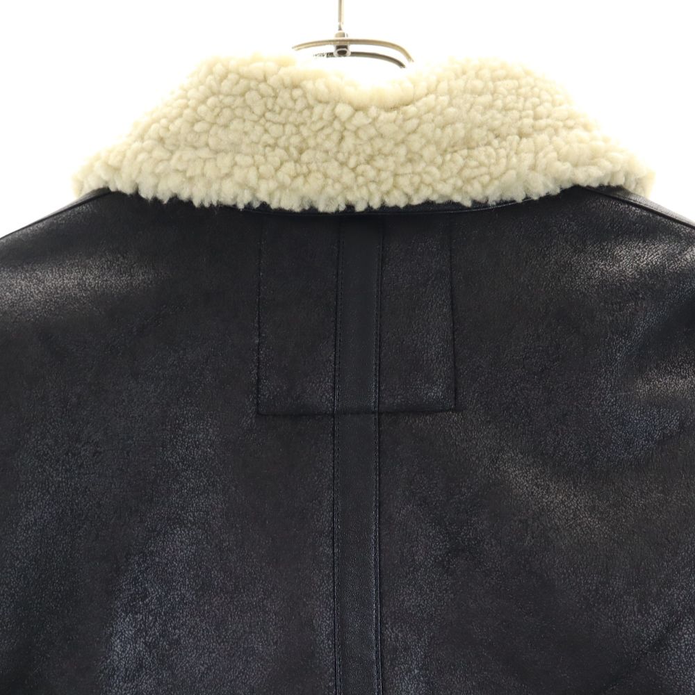 ALPHA INDUSTRIES INC アルファインダストリーズ 長袖 ボア フライトジャケット M ブラック メンズ