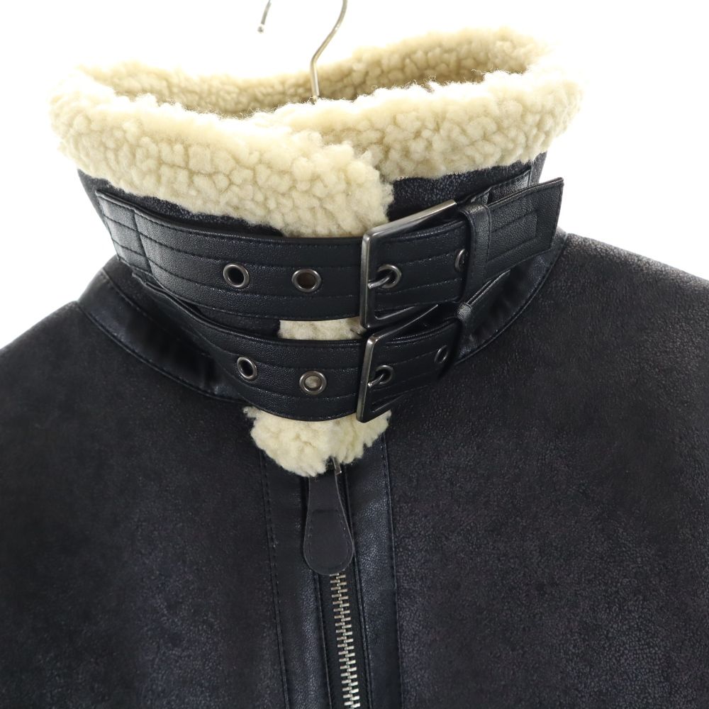 ALPHA INDUSTRIES INC アルファインダストリーズ 長袖 ボア フライトジャケット M ブラック メンズ