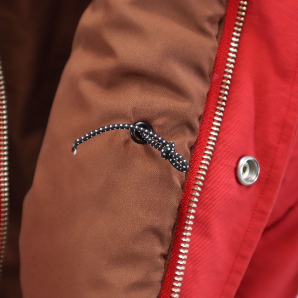 SUGAR CANE シュガーケーン 東洋エンタープライズ プリマロフト 中綿ジャケット S レッド フード メンズ