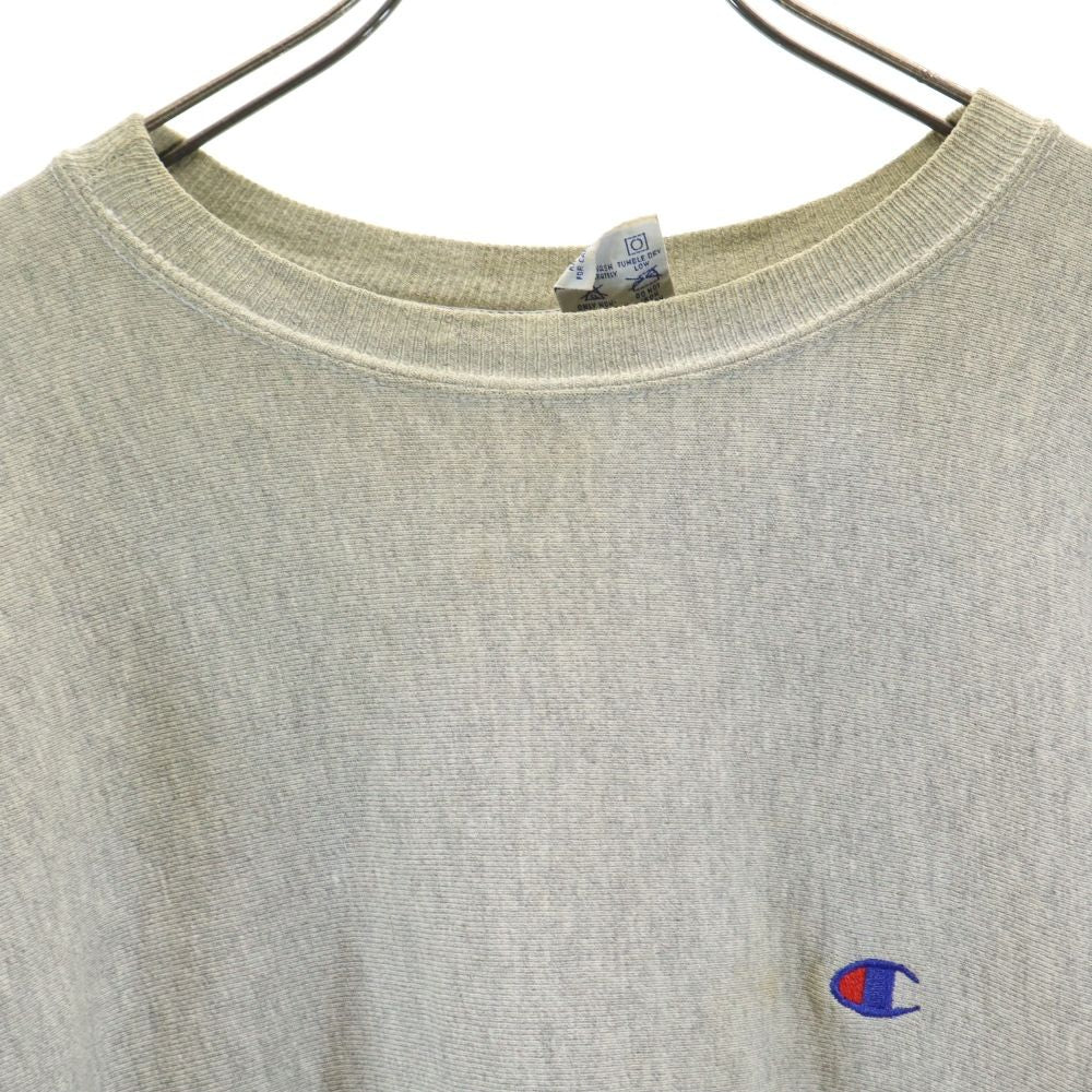 Champion チャンピオン 90s 刺繍タグ オールド リバースウィーブ 長袖 トレーナー XL グレー系 スウェット メンズ