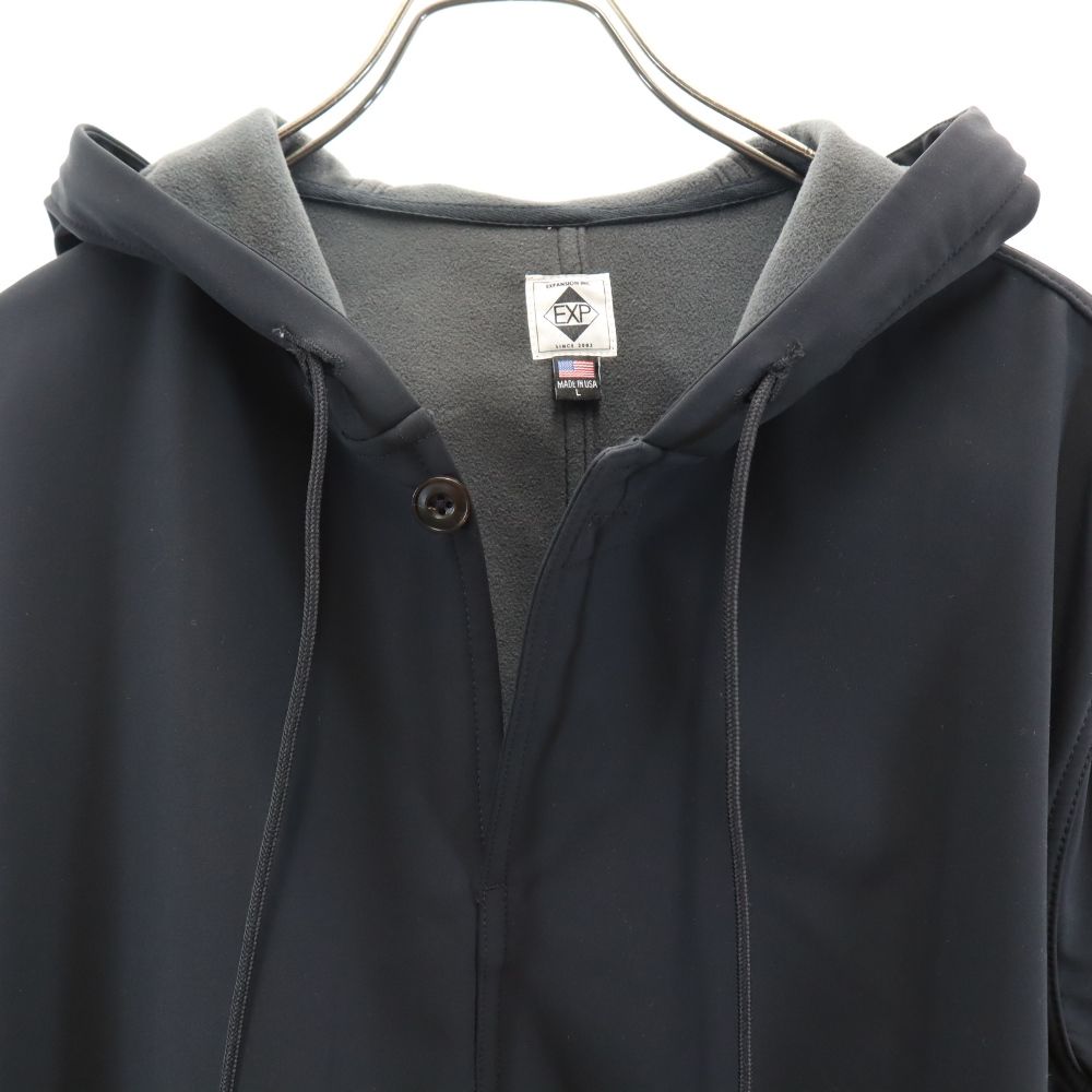 EXPANSION エクスパンション USA製 長袖 パーカー L ブラック系 メンズ