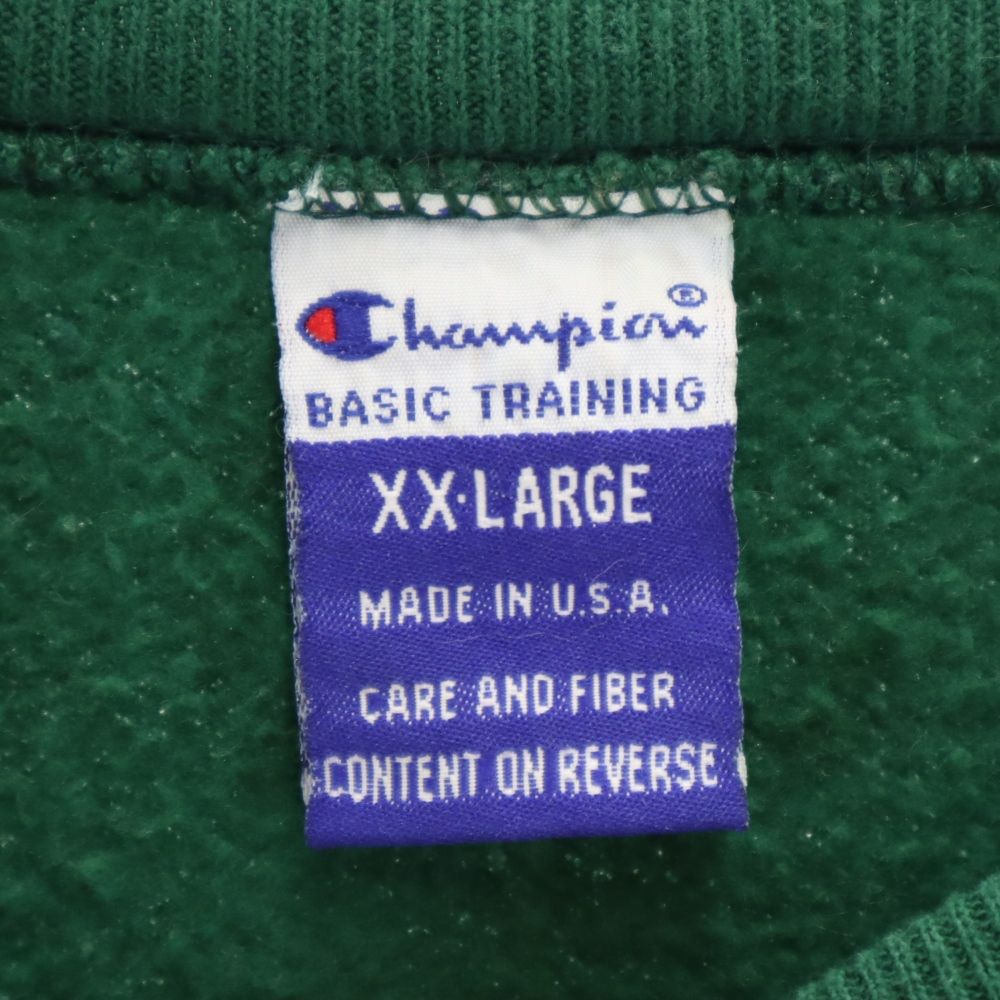 Champion チャンピオン 90s USA製 オールド オリンピック 長袖 トレーナー XXL グリーン系 スウェット 裏起毛 ビッグサイズ メンズ