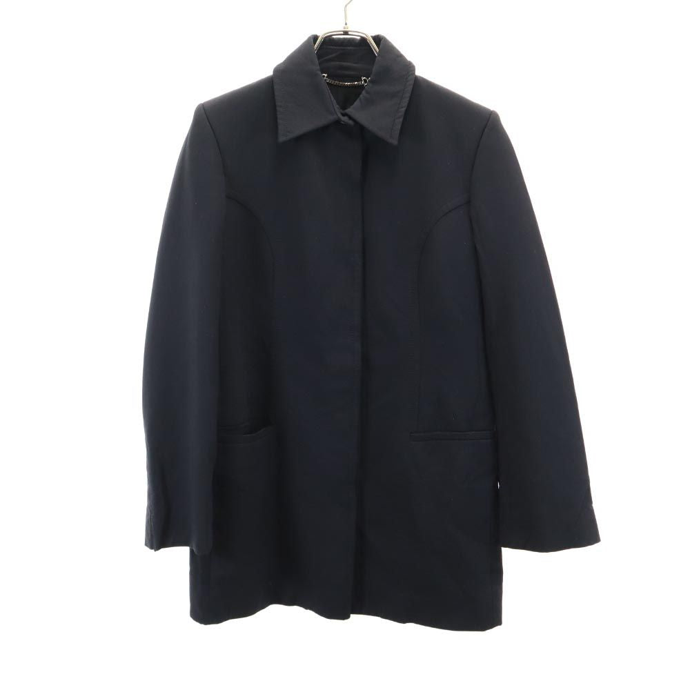 GUCCI グッチ イタリア製 オールド ウールブレンド ジャケット 40 ブラック コート レディース