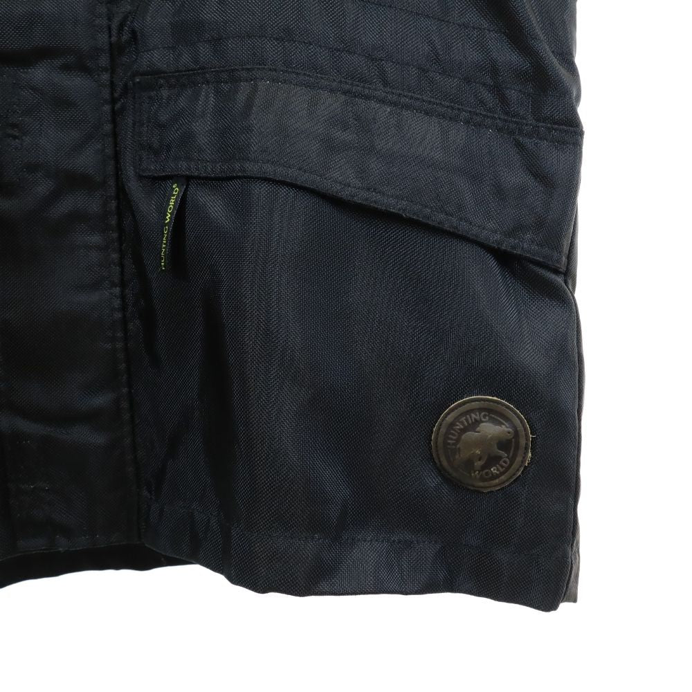 HUNTING WORLD ハンティングワールド ナイロンジャケット ブラック フード メンズ