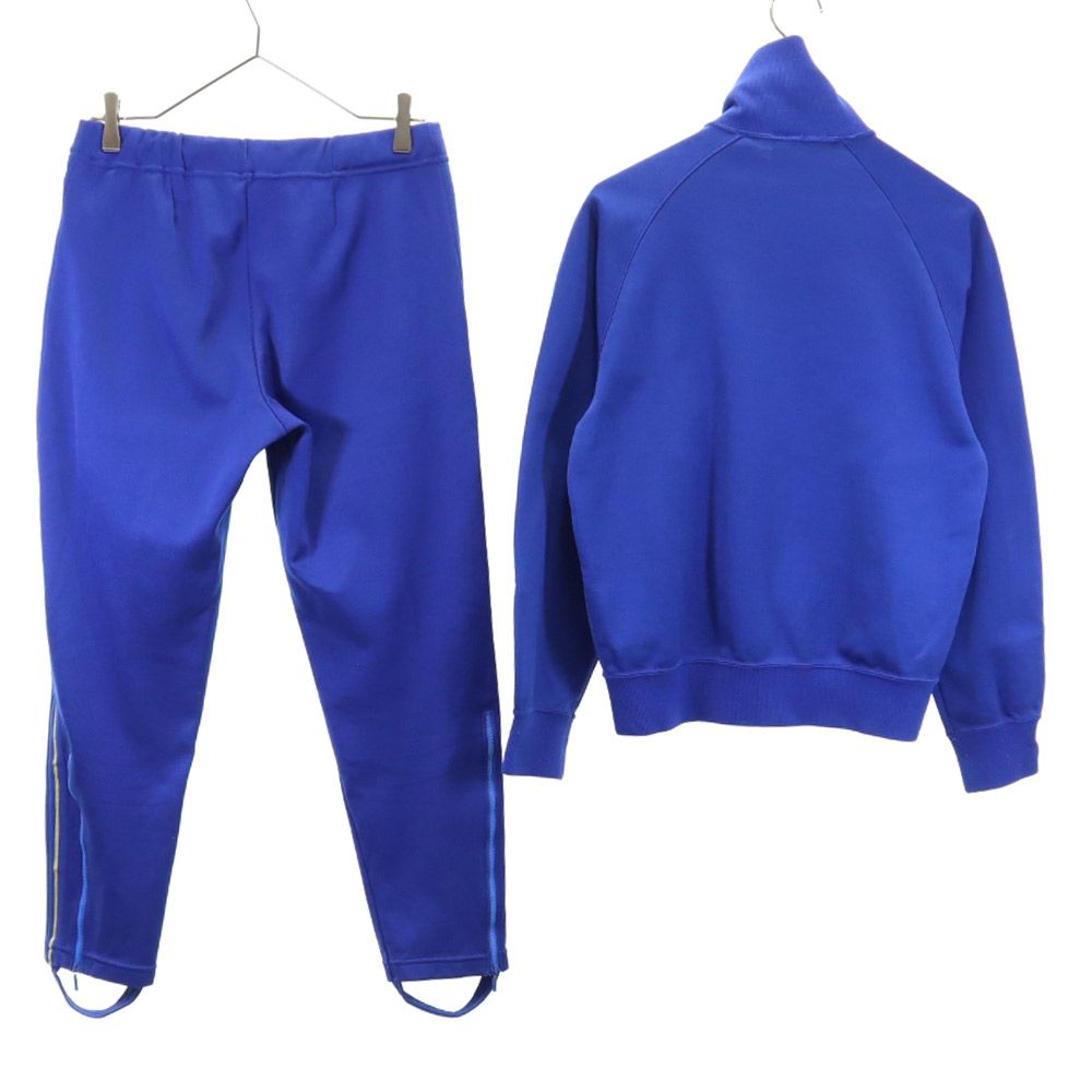 adidas アディダス 80s ヴィンテージ デサント製 トレーニング ジャージジャケット 上下 セットアップ M ネイビー系 スポーツ メンズ