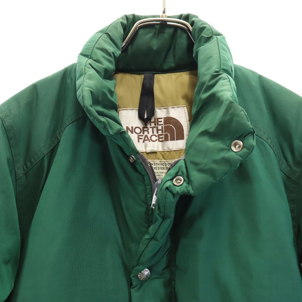 THE NORTH FACE ノースフェイス 70s 80s アウトドア ヴィンテージ 茶タグ 長袖 中綿ジャケット XS グリーン系 メンズ