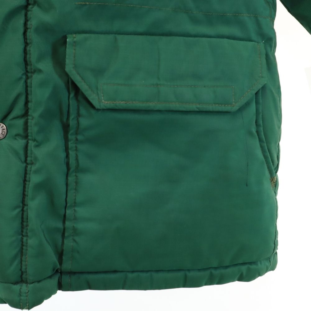 THE NORTH FACE ノースフェイス 70s 80s アウトドア ヴィンテージ 茶タグ 長袖 中綿ジャケット XS グリーン系 メンズ
