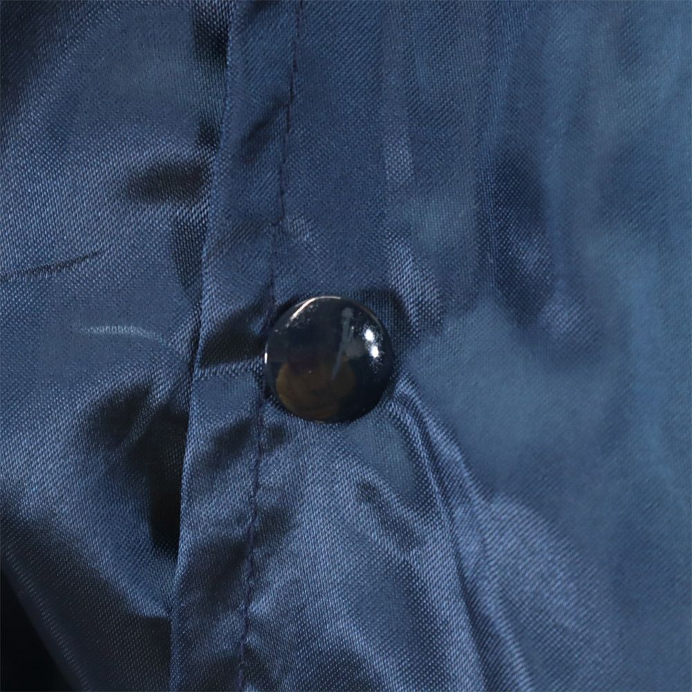 キングルイ 80s USA製 ヴィンテージ コーチジャケット 長袖 スタジャン 3XL ネイビー系 KING LOUIE ビッグサイズ 裏キルティング メンズ