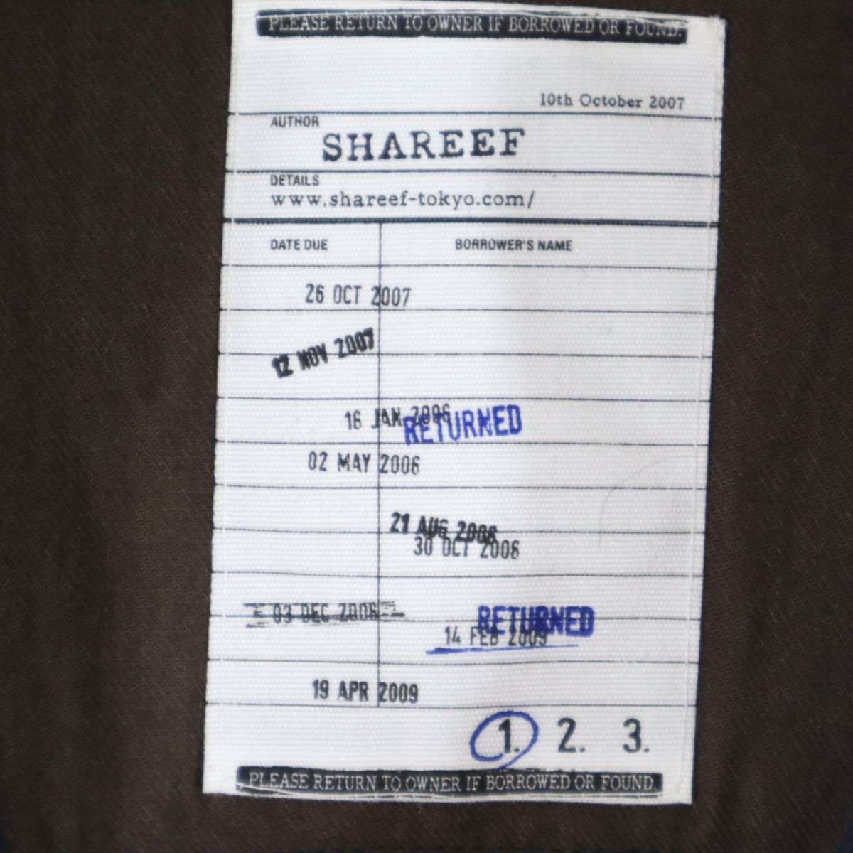 SHAREEF シャリーフ 日本製 ステンカラーコート 1 ネイビー メンズ