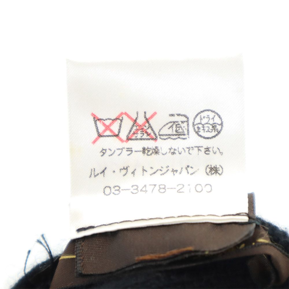 LOUIS VUITTON ルイヴィトン イタリア製 カシミヤ100% ジャケット L ブラック カーディガン レディース