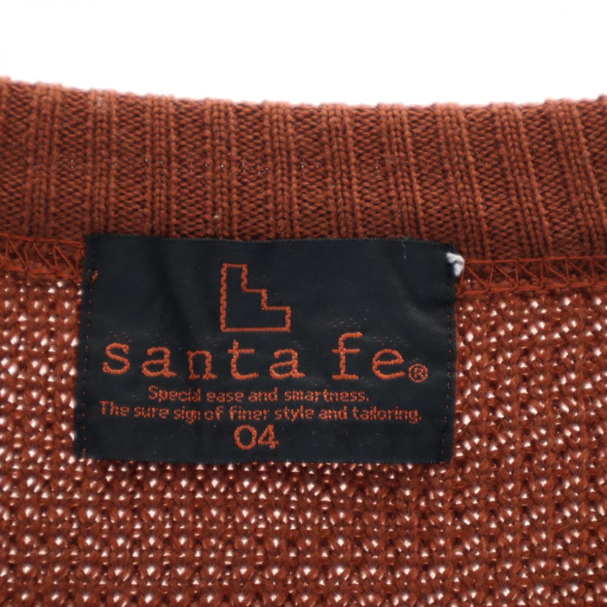 santa fe サンタフェ 長袖 ウール セーター 0 4 ブラウン系 ニット メンズ