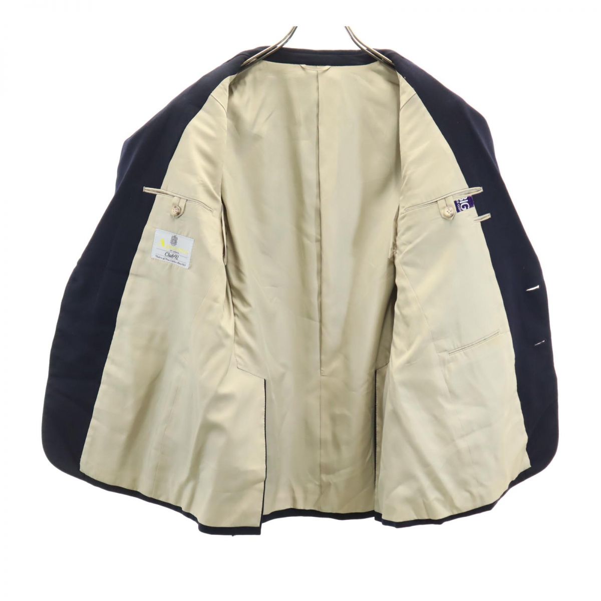 Aquascutum アクアスキュータム テーラードジャケット 92A ネイビー メンズ