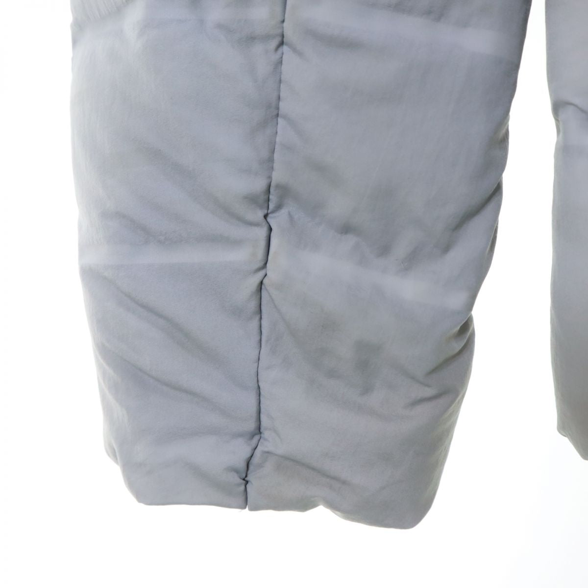 UNIQLO ユニクロ シームレス ウルトラライトダウンジャケット L グレー フード レディース