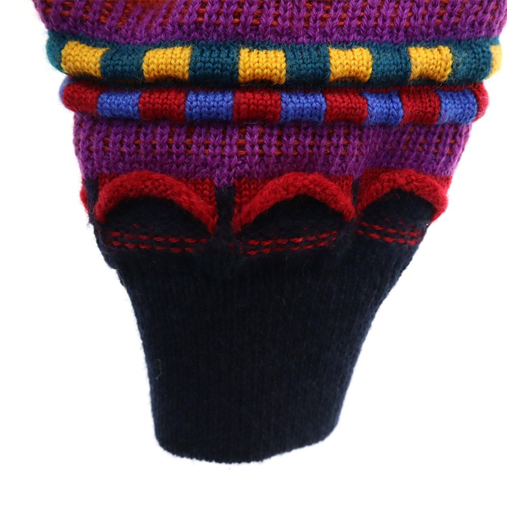 HYSPORT 90s ウール オールド 3Dニット 総柄 長袖 ニット カーディガン 12 メンズ