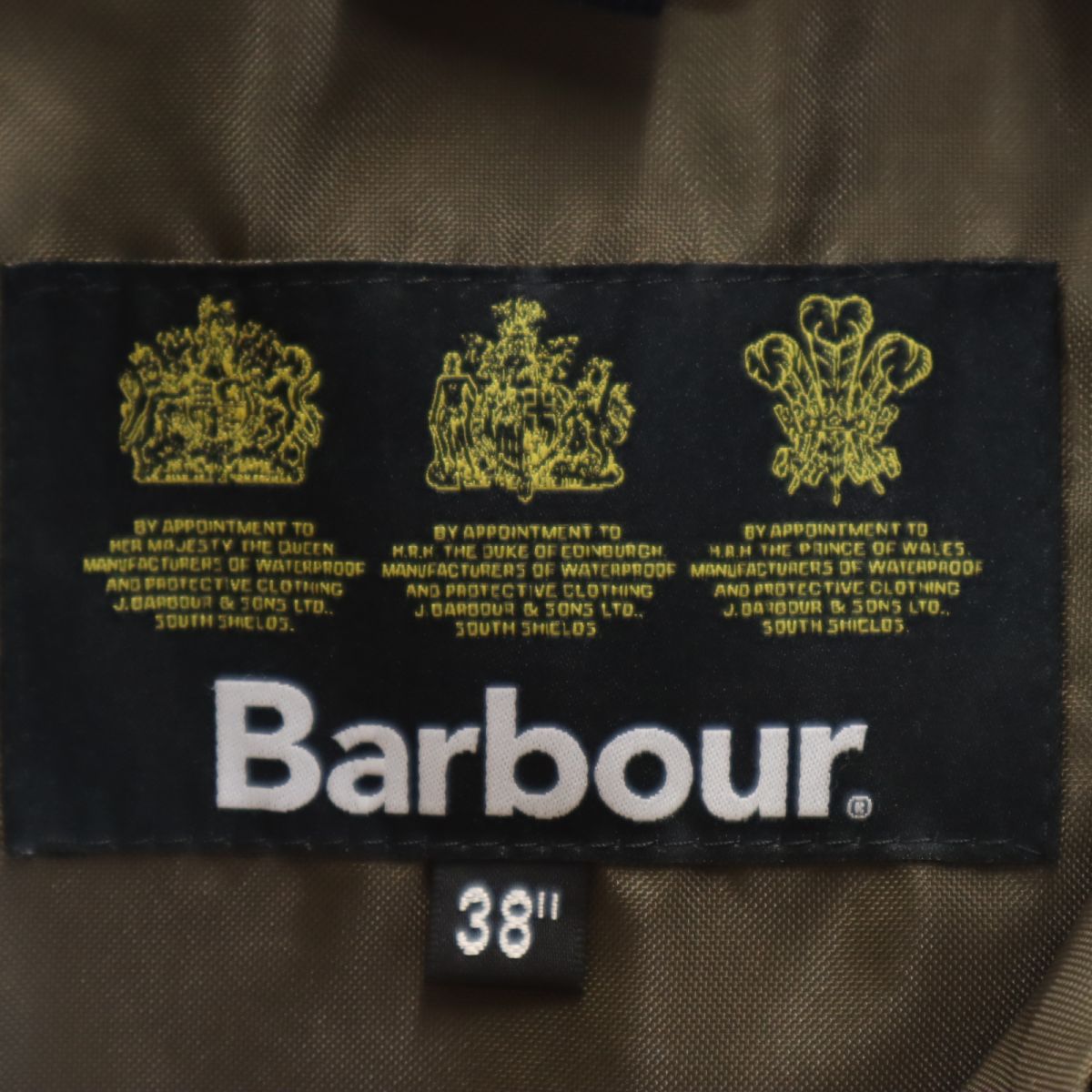 バブアー ジャケット 38 ブラック Barbour メンズ