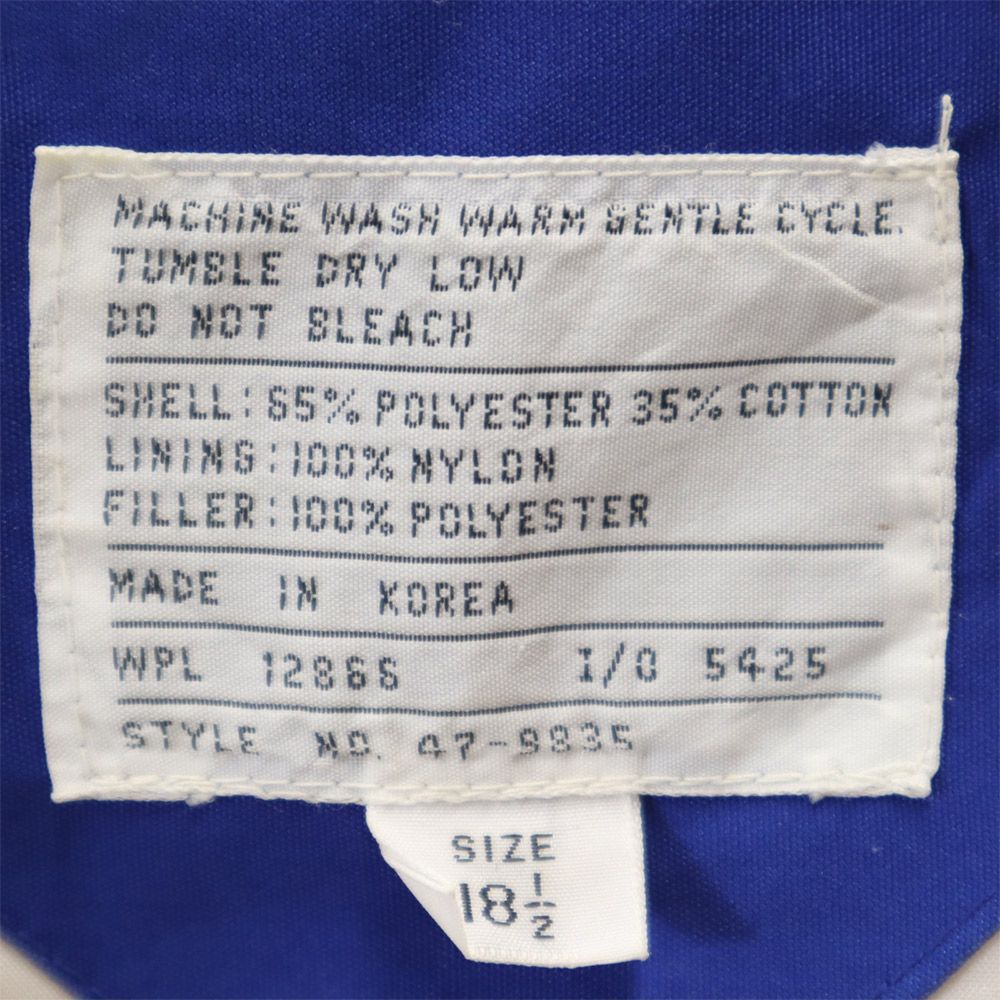 VINTAGE ヴィンテージ 80s ハーフジップ コート 18 2/1 ブルー系 メンズ