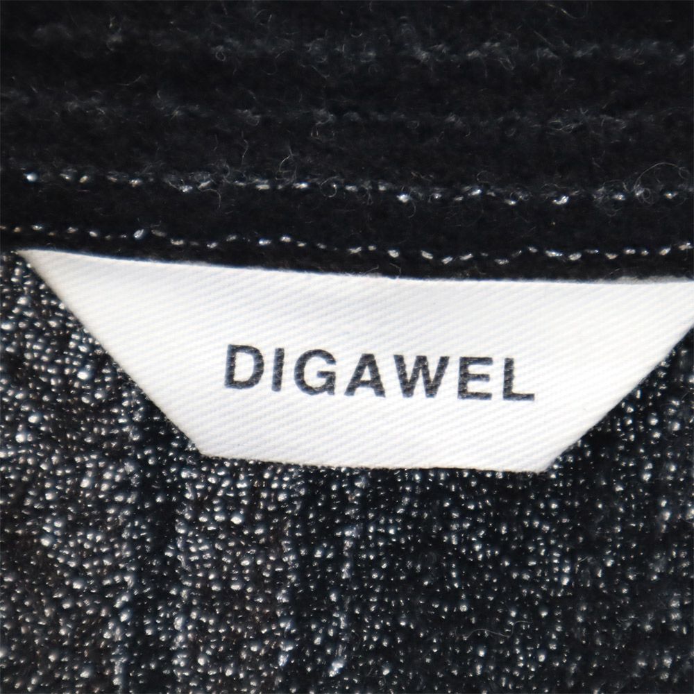 ディガウェル 長袖 カシュクール ニット 1 ブラック系 DIGAWEL メンズ