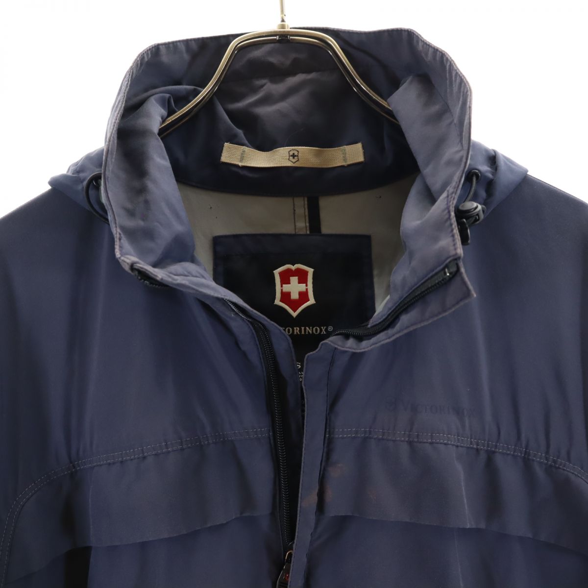 Victorinox ビクトリノックス ナイロンジャケット S ネイビー系 フード メンズ