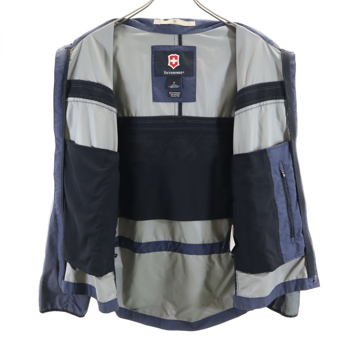 Victorinox ビクトリノックス ナイロンジャケット S ネイビー系 フード メンズ