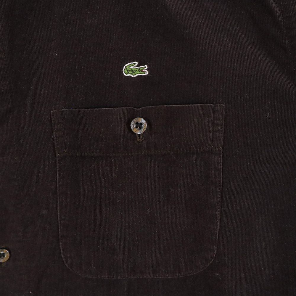LACOSTE ラコステ 長袖 ボタンダウンシャツ 3 ブラウン メンズ
