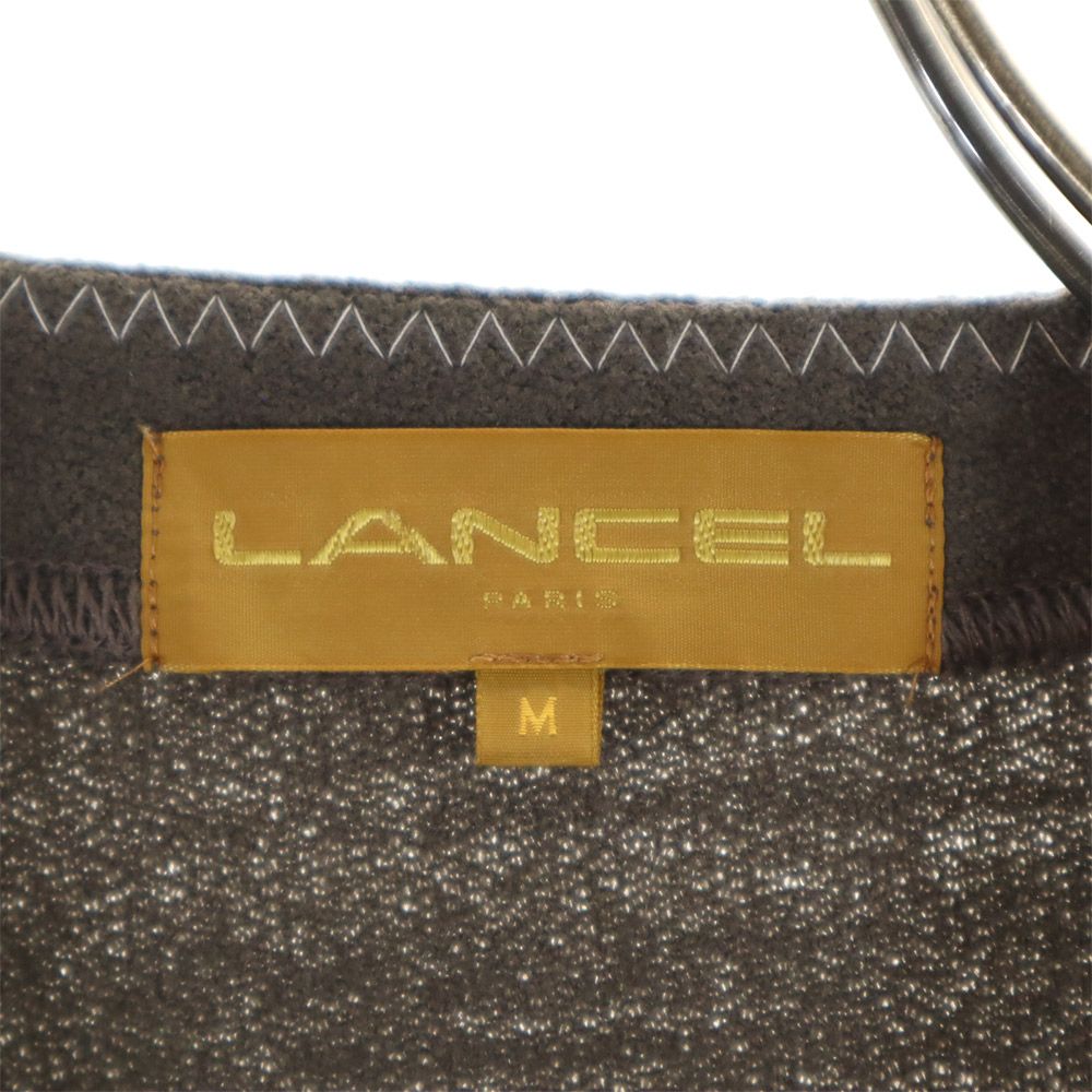 LANCEL ランセル 長袖 ウール シャツ M ブラウン系 レディース