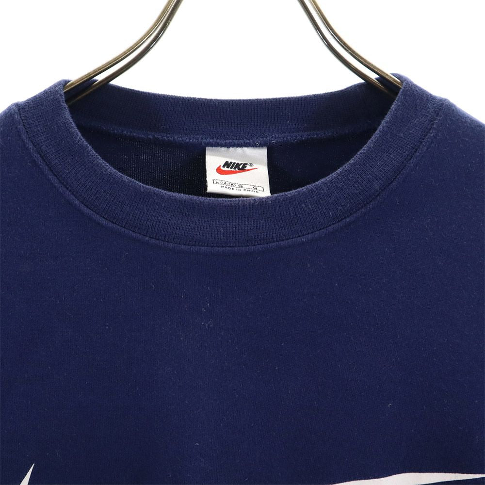 NIKE ナイキ 90s 00s オールド 白タグ 長袖 トレーナー L(14/16) ネイビー キッズ