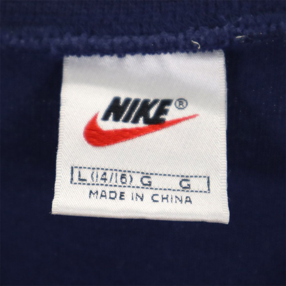 NIKE ナイキ 90s 00s オールド 白タグ 長袖 トレーナー L(14/16) ネイビー キッズ
