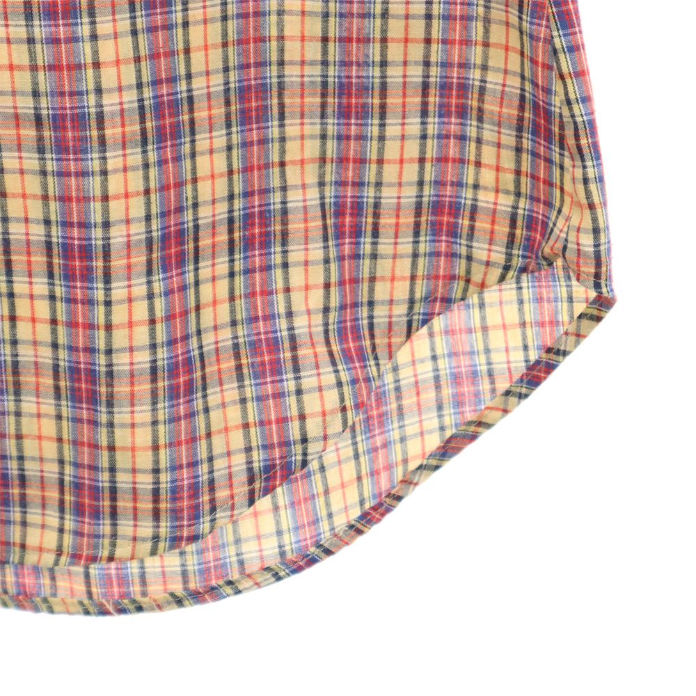 リーバイストラウス 70s USA製 ヴィンテージ チェック柄 長袖 シャツ L ブラウン系 メンズ