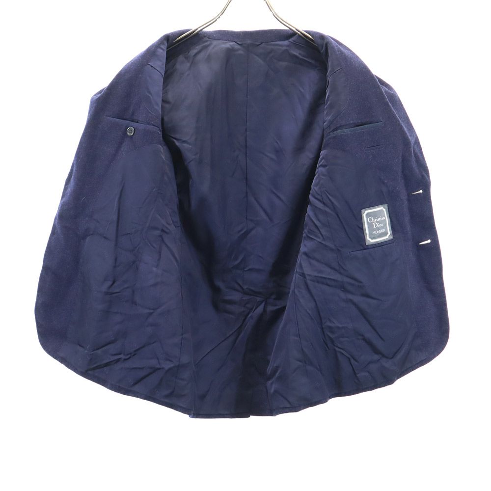 Christian Dior クリスチャンディオール 90s オールド ウール テーラードジャケット S ネイビー メンズ