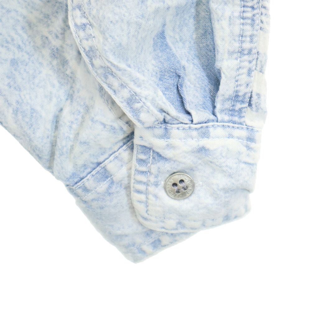 JCRDACHS STUDIO 80s 90s オールド デザイン 長袖 シャツ M ブルー系 レディース