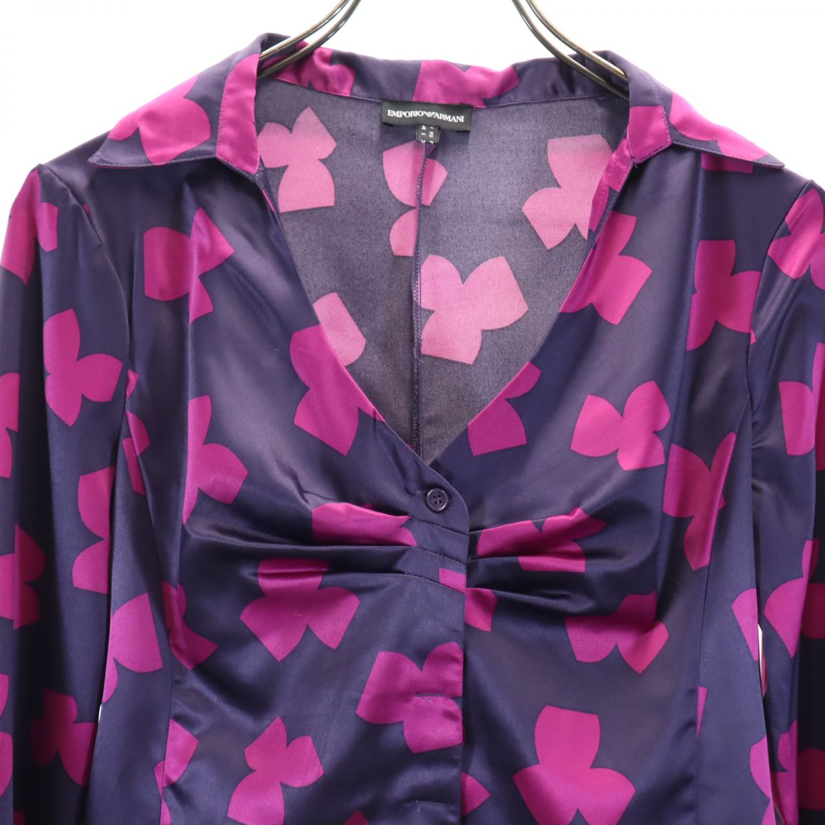 Emporio Armani エンポリオアルマーニ 長袖 シャツ 40 パープル系 レディース