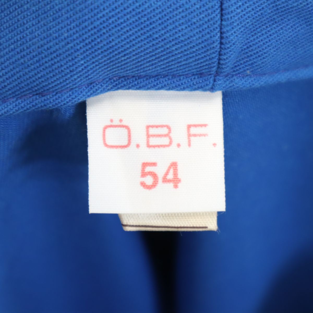 O.B.F. 70s ジャーマンワーク ワークジャケット 54 ブルー メンズ
