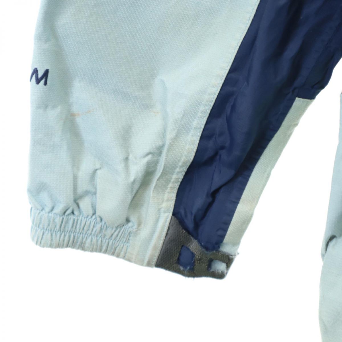 Columbia コロンビア アウトドア ナイロンジャケット L ネイビー×ブルー フード 裏メッシュ地 メンズ