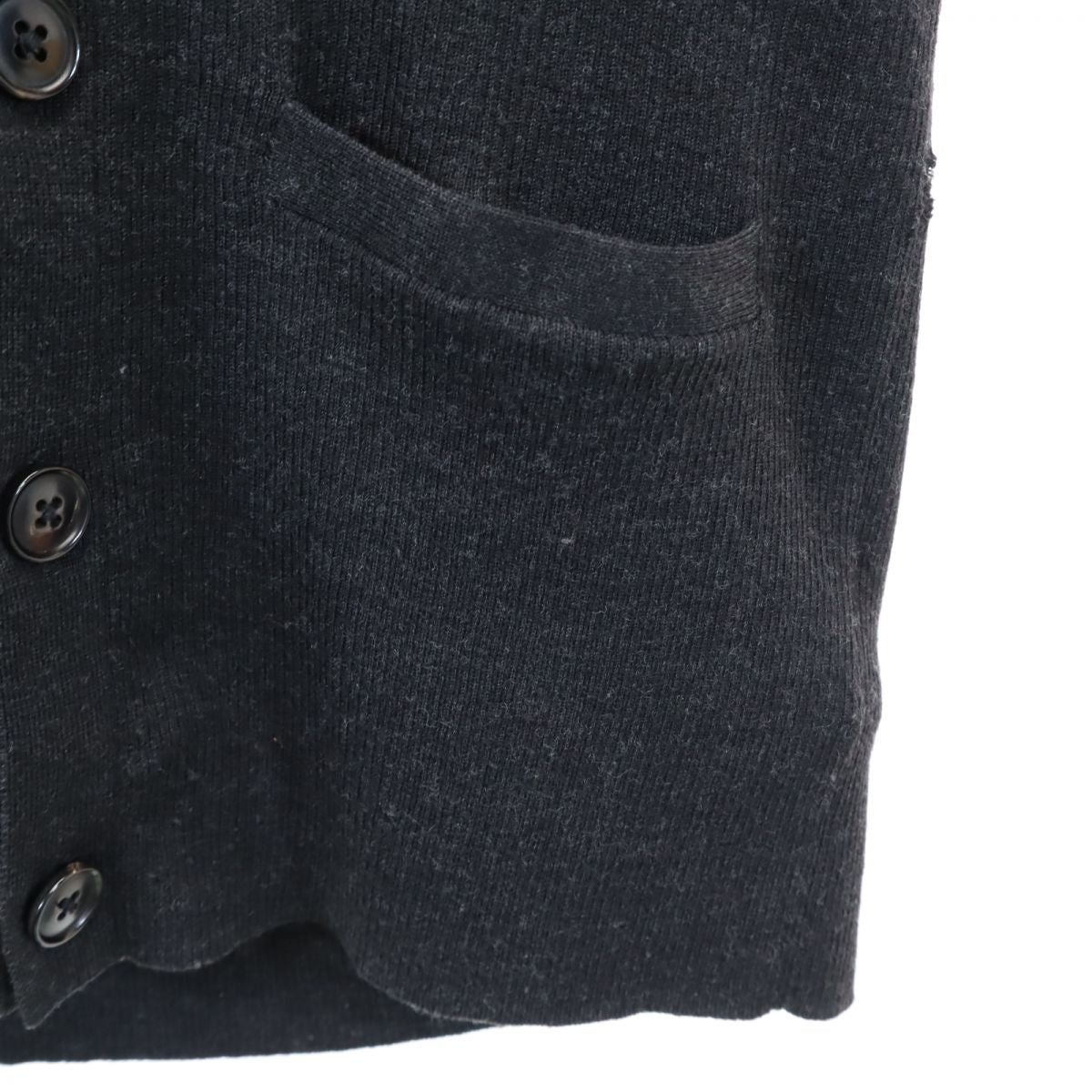 RALPH LAUREN ラルフローレン 長袖 Vネック ウール ニット カーディガン XS グレー系 レディース
